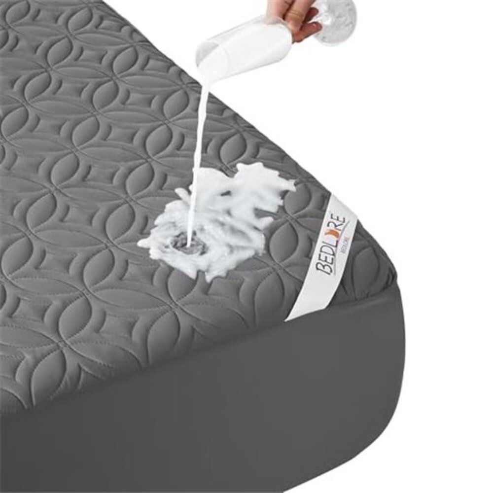 King Waterproof Mattress Protector Quilted Deep Pocket Noiseless Cover